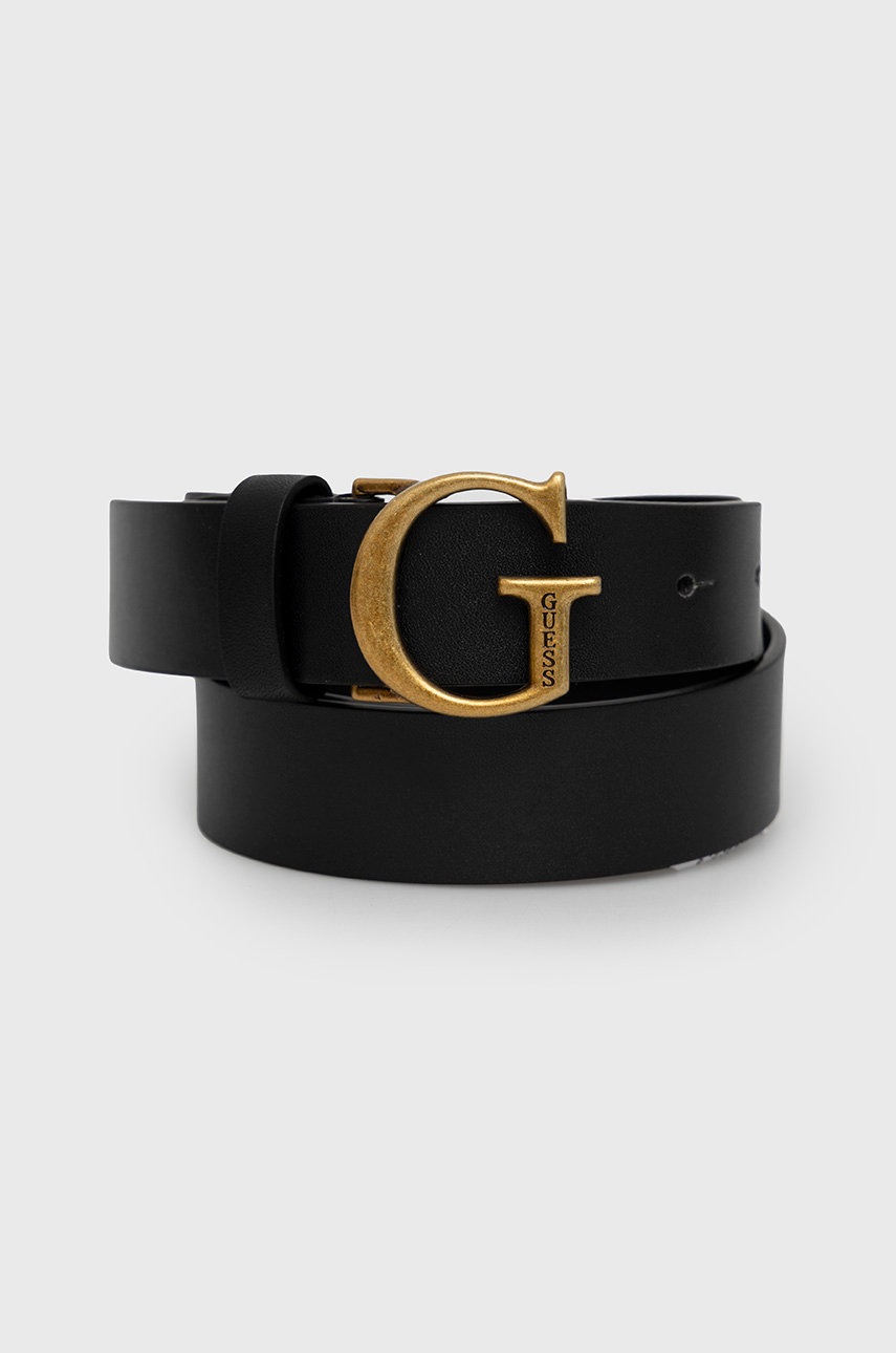 

Колан Guess дамски в черно, Черен