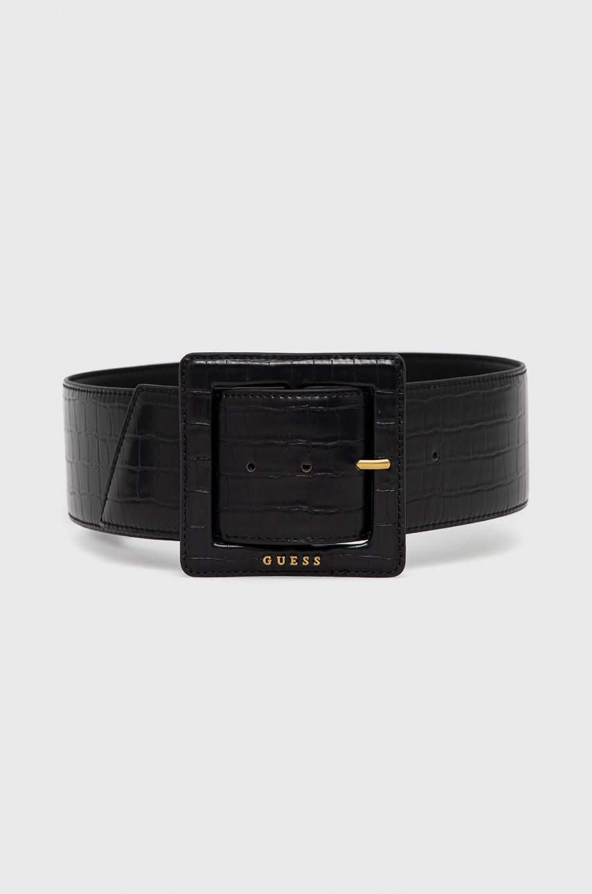 

Колан Guess дамски в черно, Черен