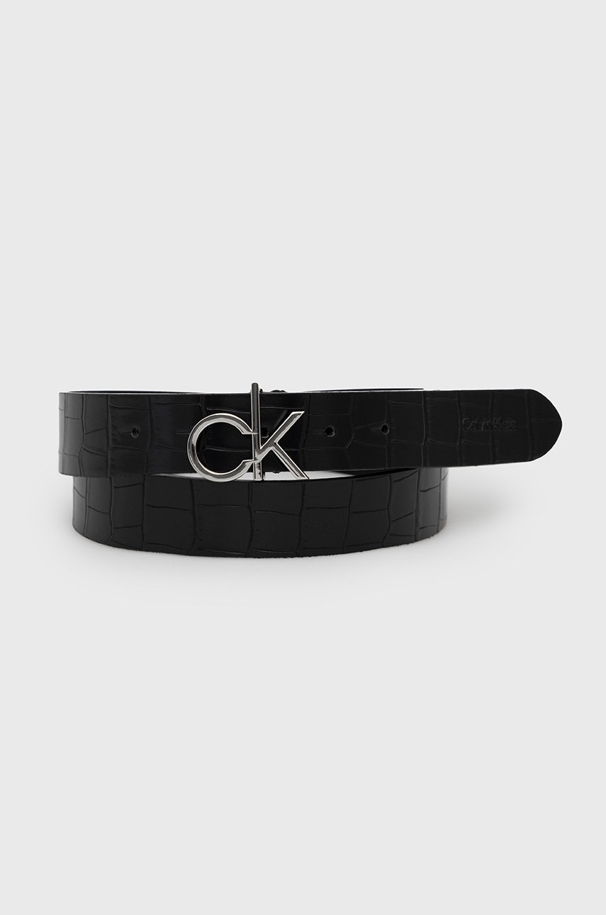

Колан Calvin Klein дамски в черно, Черен