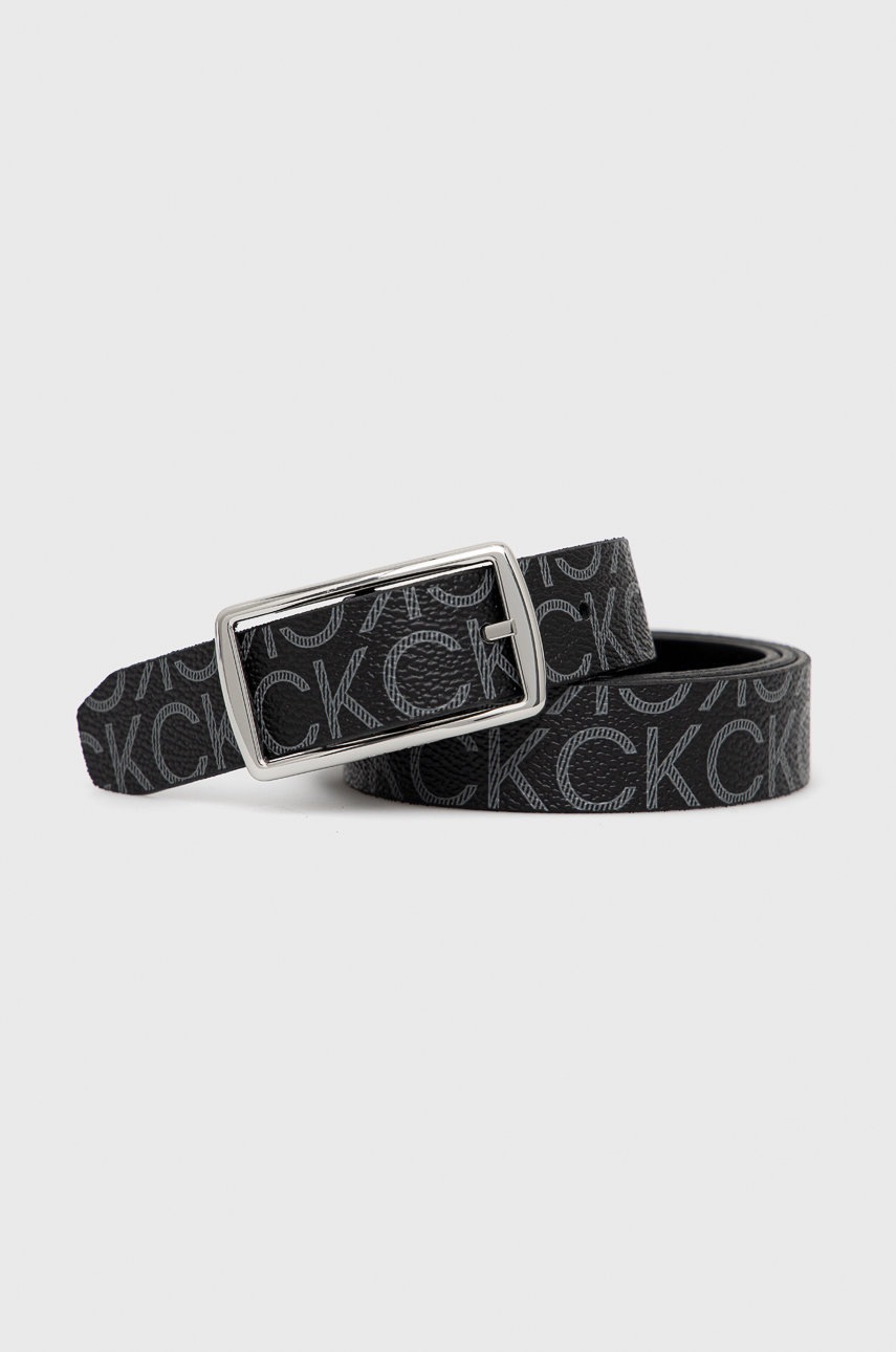 

Колан с две лица Calvin Klein дамски в черно, Черен