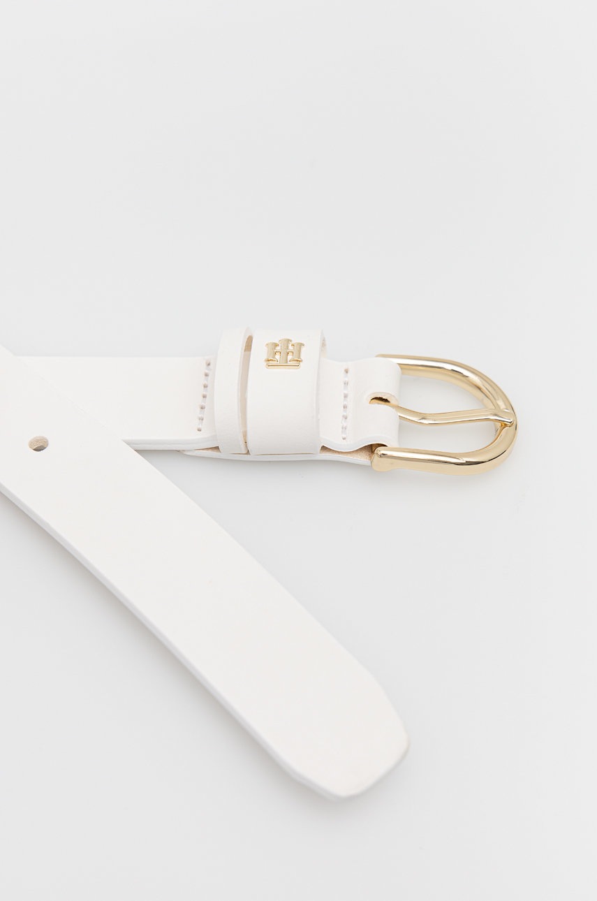 

Шкіряний ремінь Tommy Hilfiger Timeless 2.5 жіночий колір білий