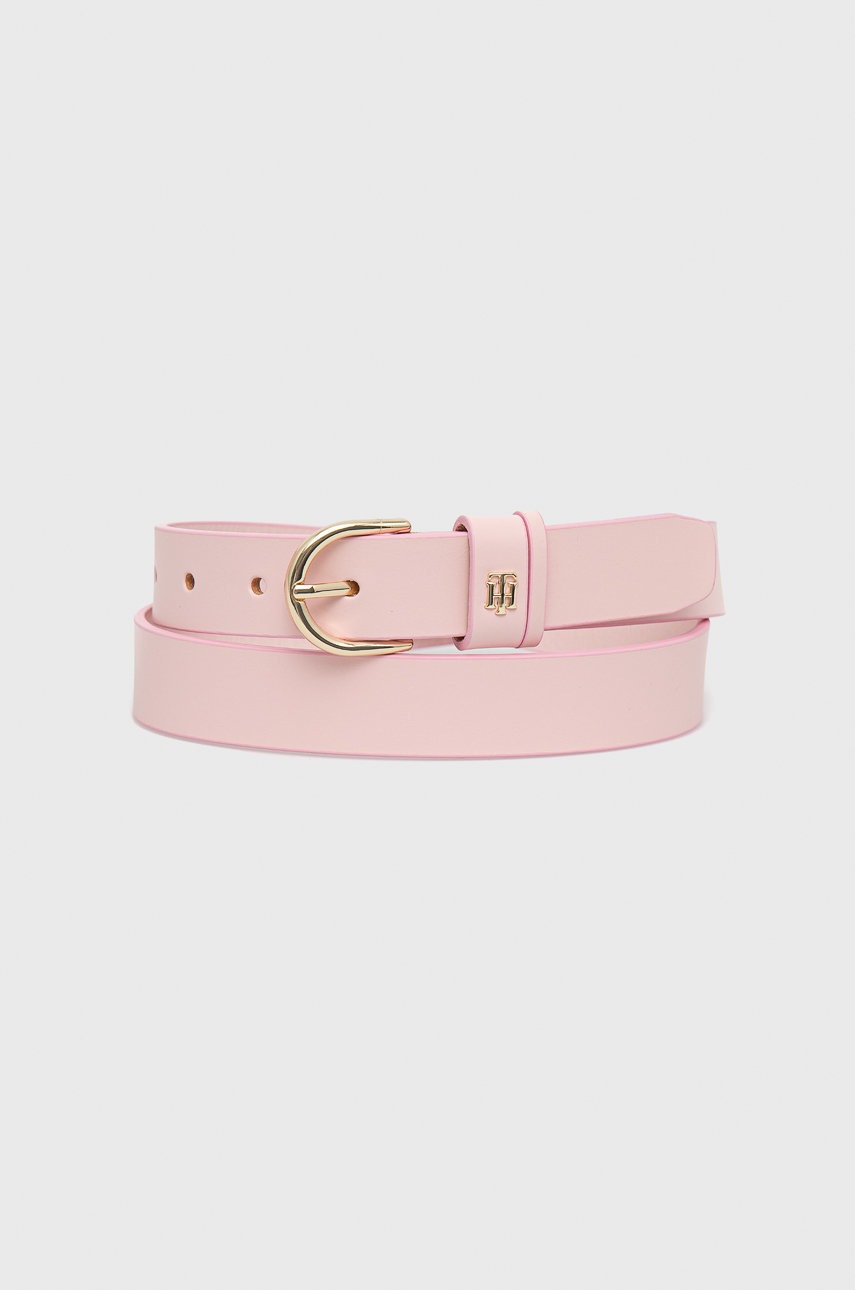 

Кожен колан Tommy Hilfiger Timeless 2.5 дамски в розово, Розов