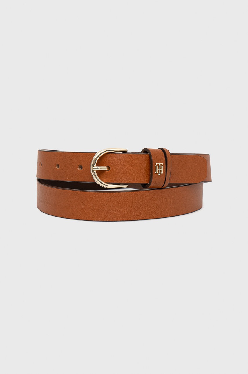 

Кожен колан Tommy Hilfiger Timeless 2.5 дамски в кафяво, Кафяв