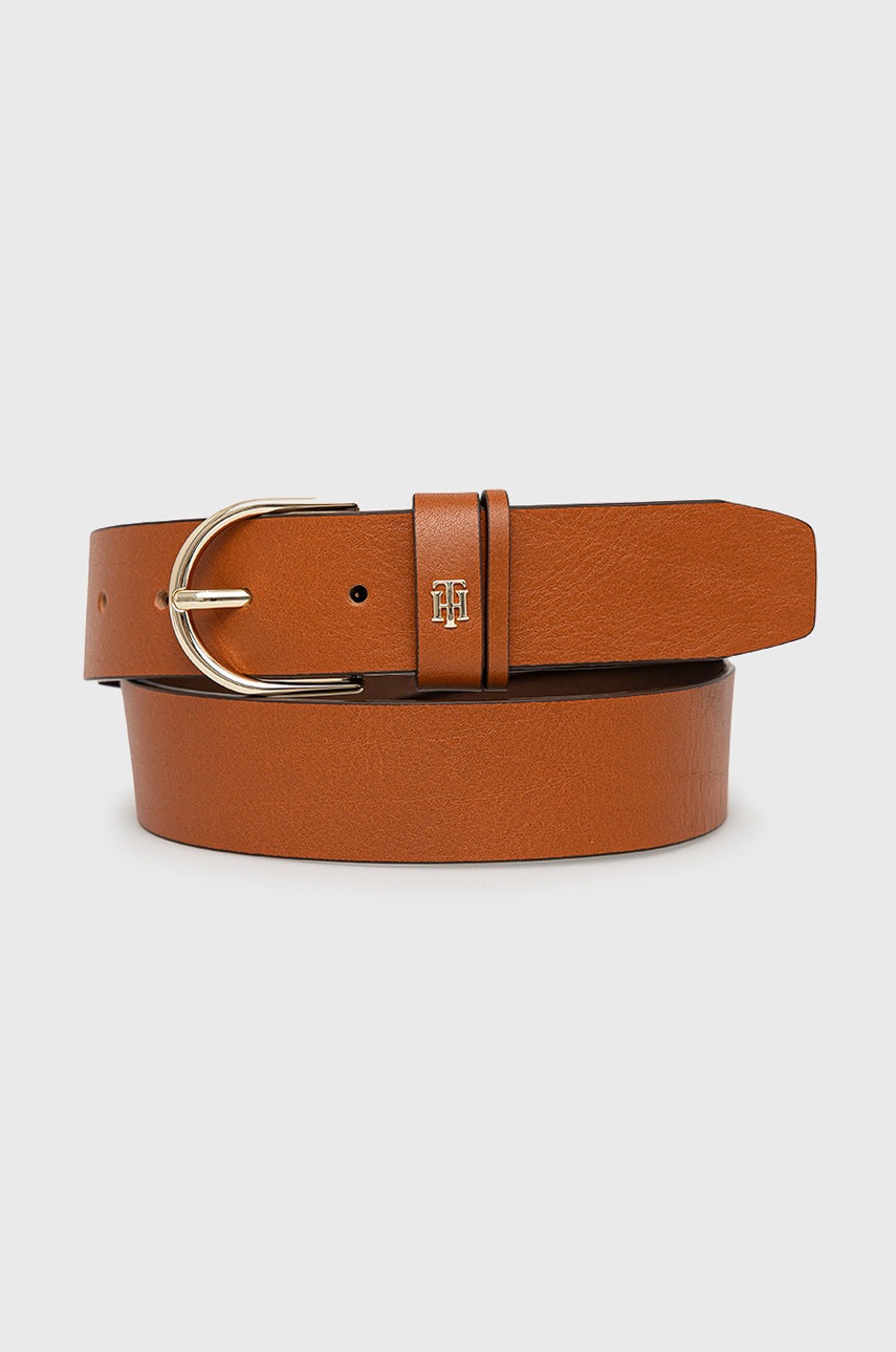 

Кожен колан Tommy Hilfiger Timeless 3.5 дамски в кафяво, Кафяв