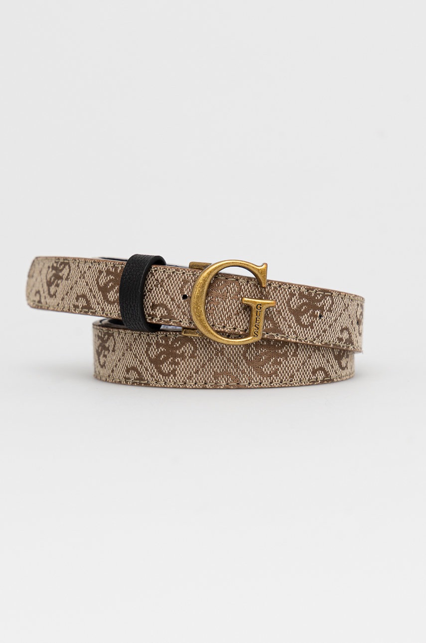 

Колан Guess дамски в кафяво, Кафяв