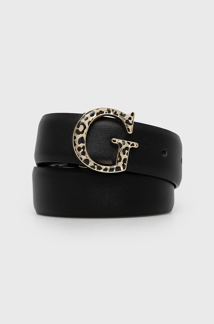 

Колан Guess дамски в черно, Черен