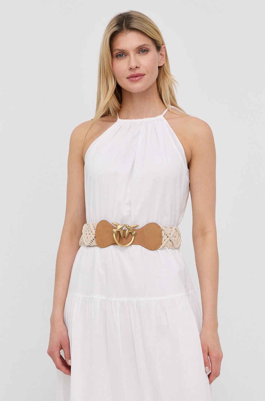 

Колан Pinko дамски в бежово, Бежов