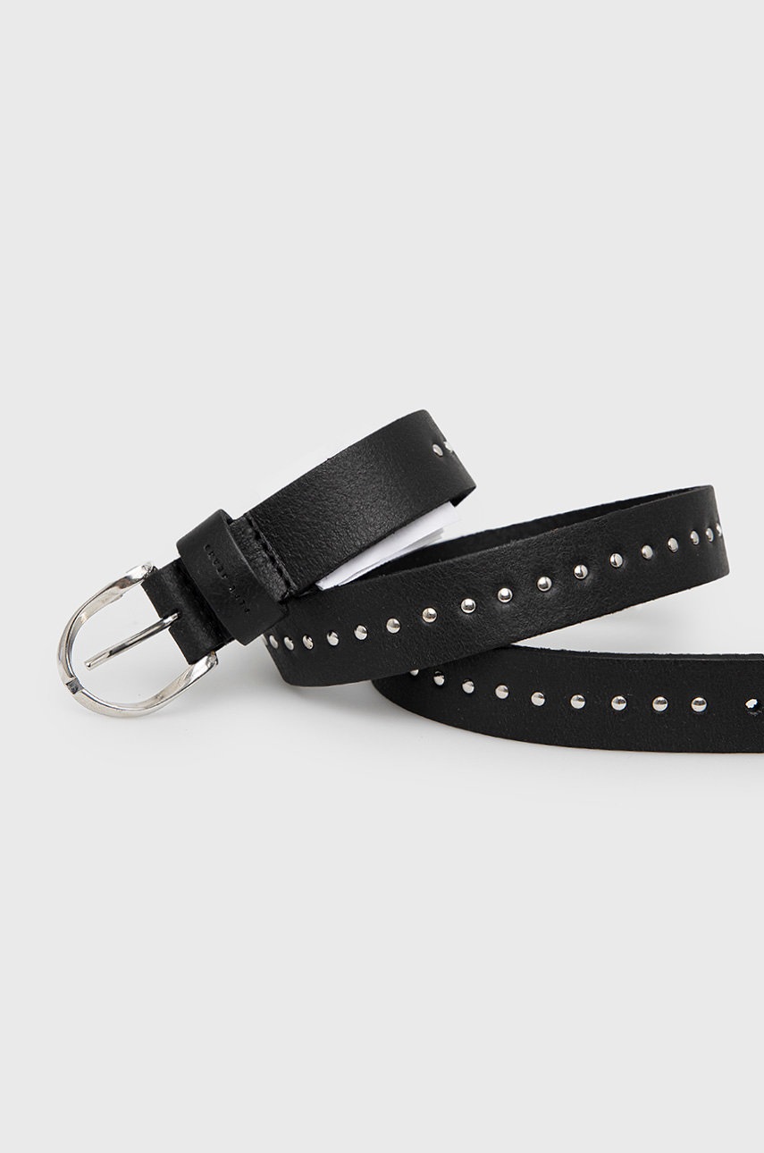 

Шкіряний ремінь Pepe Jeans Tari Belt жіночий колір чорний