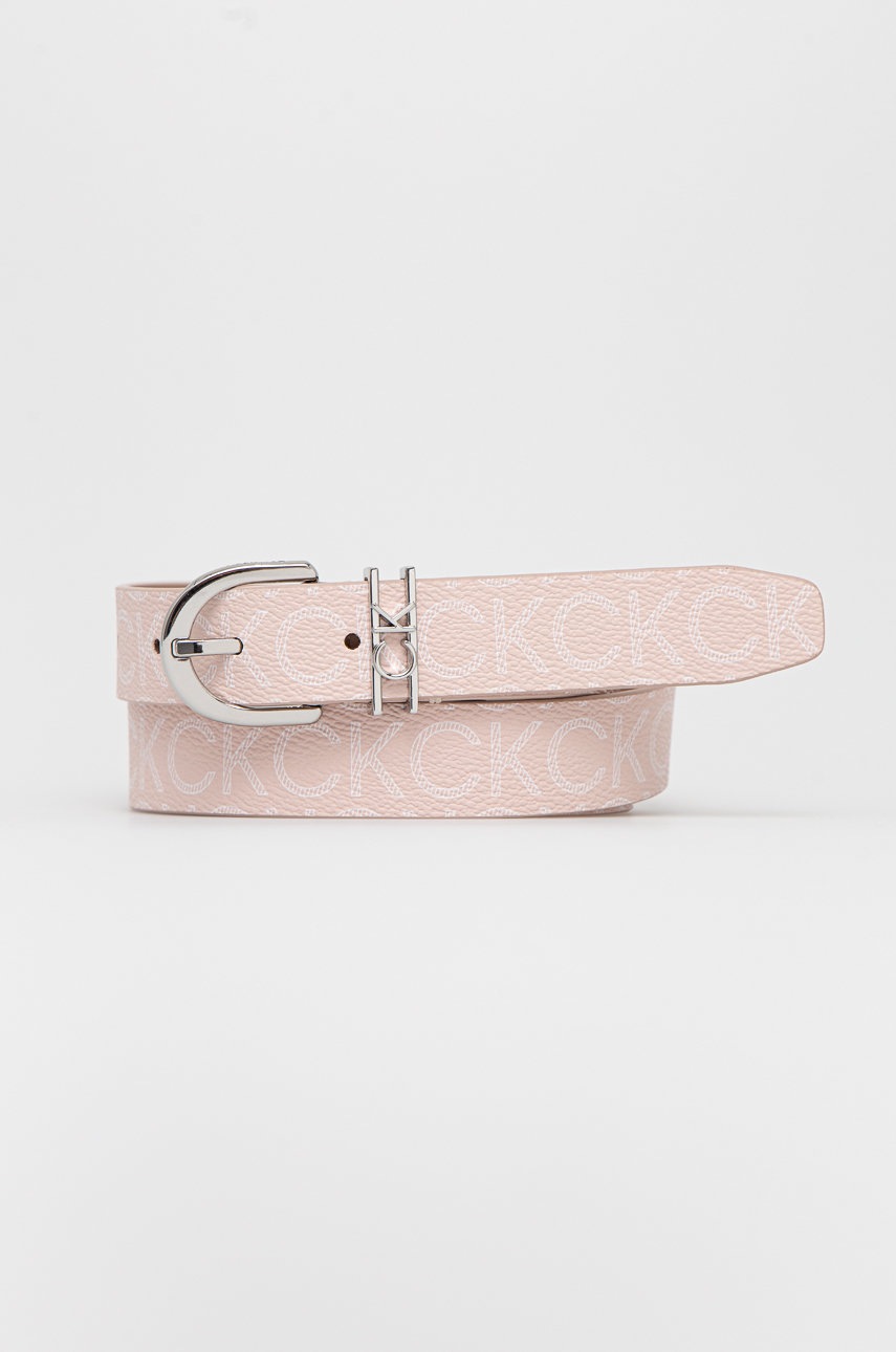 

Колан Calvin Klein дамски в бежово, Розов