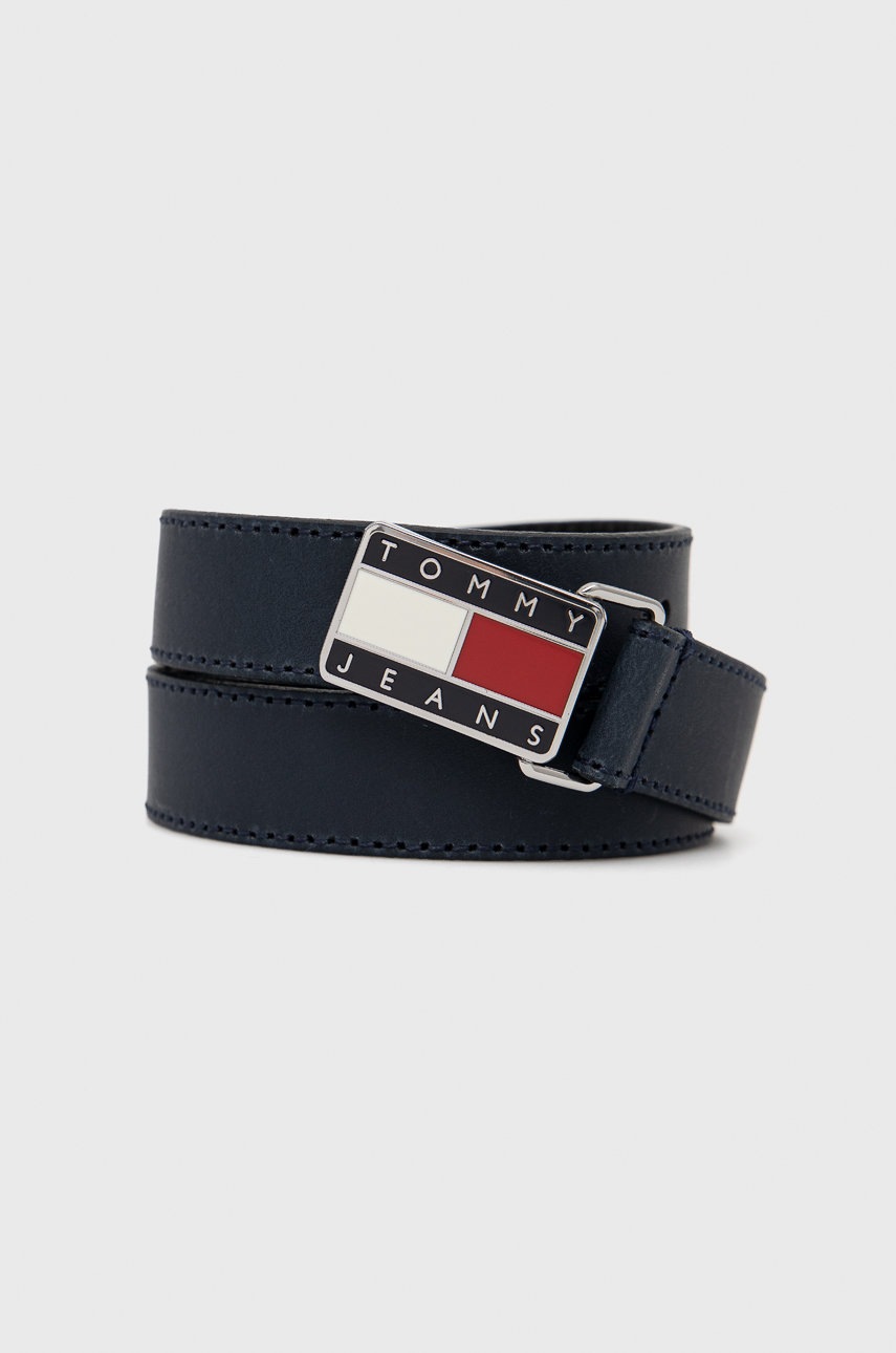 

Кожен колан Tommy Hilfiger дамски в тъмносиньо, Тъмносин