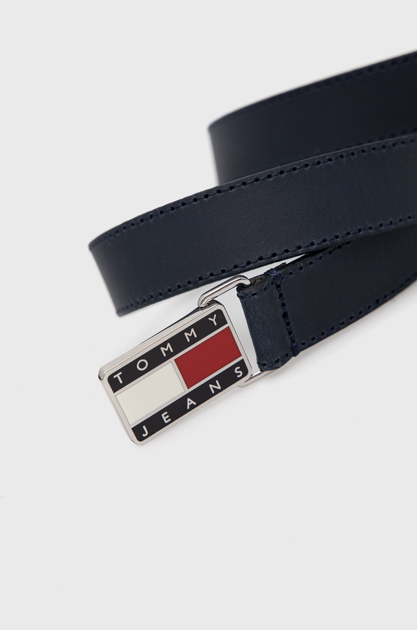 

Кожаный ремень Tommy Hilfiger женский цвет синий