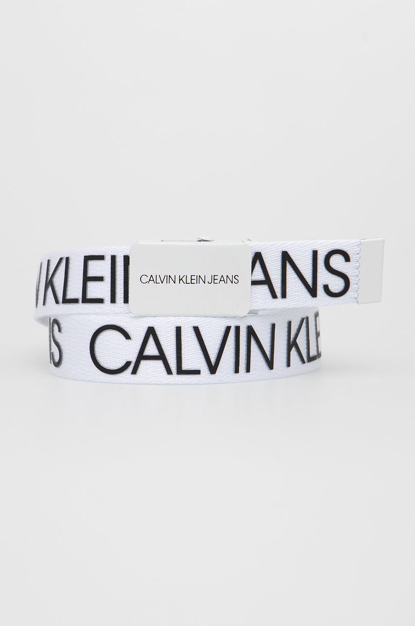 

Колан Calvin Klein Jeans в бяло, Бял