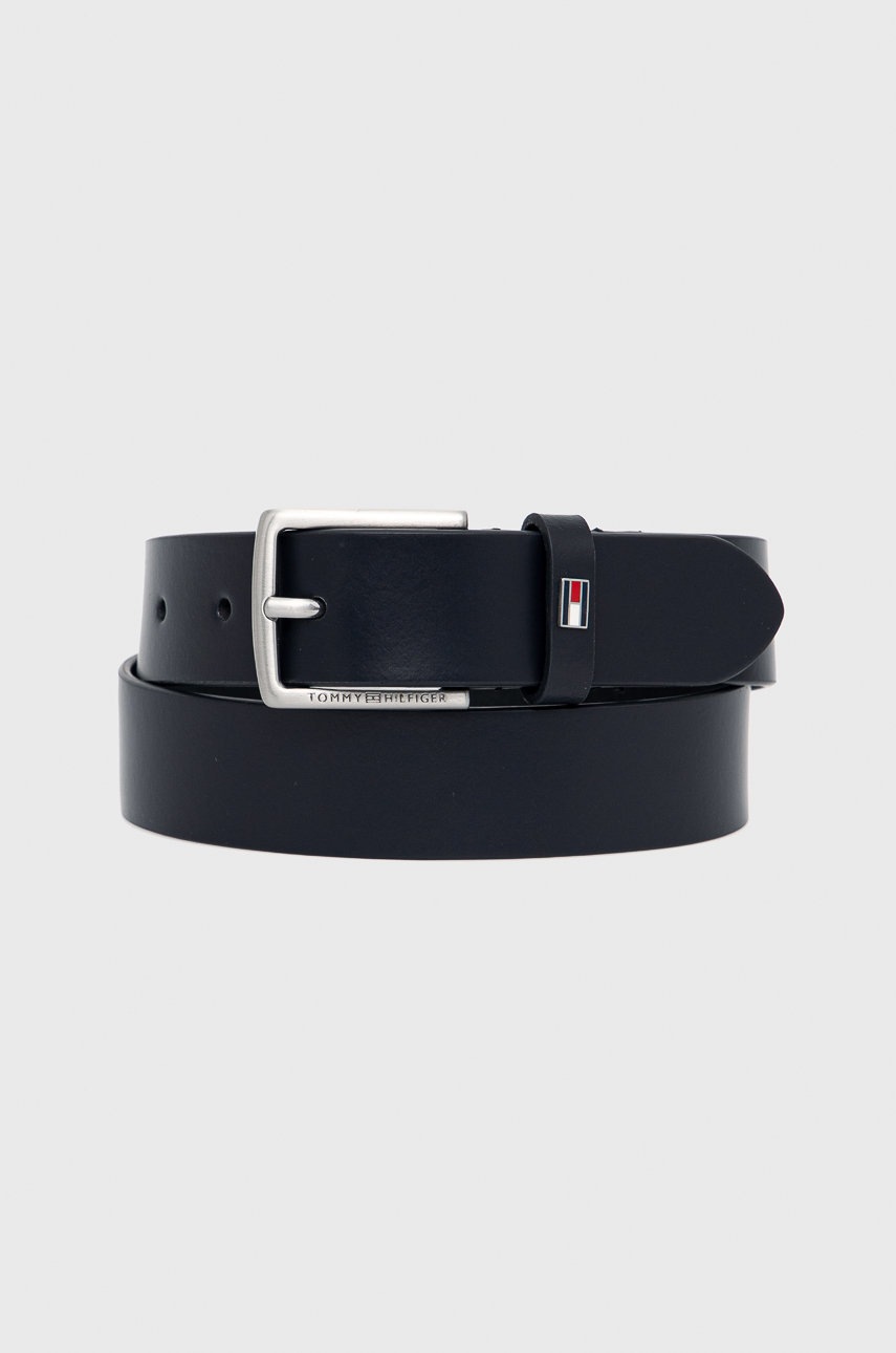 

Кожен колан Tommy Hilfiger в тъмносиньо, Тъмносин