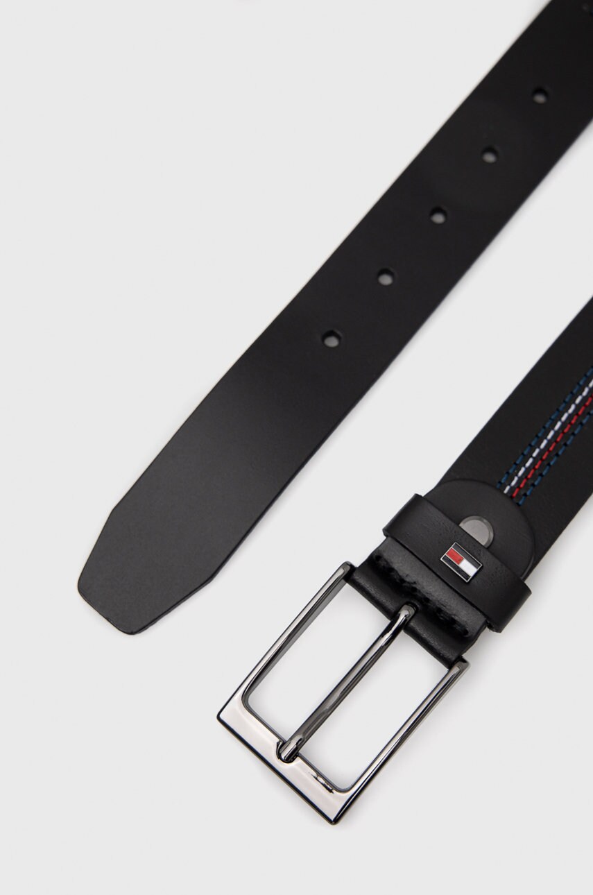 

Кожаный ремень Tommy Hilfiger Layton Adj 3.5 мужской цвет синий