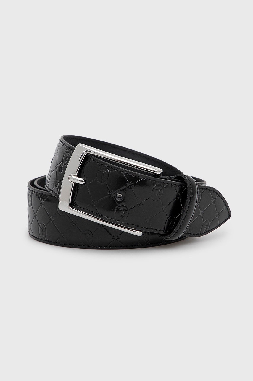 

Кожен колан Trussardi мъжки в черно, Черен