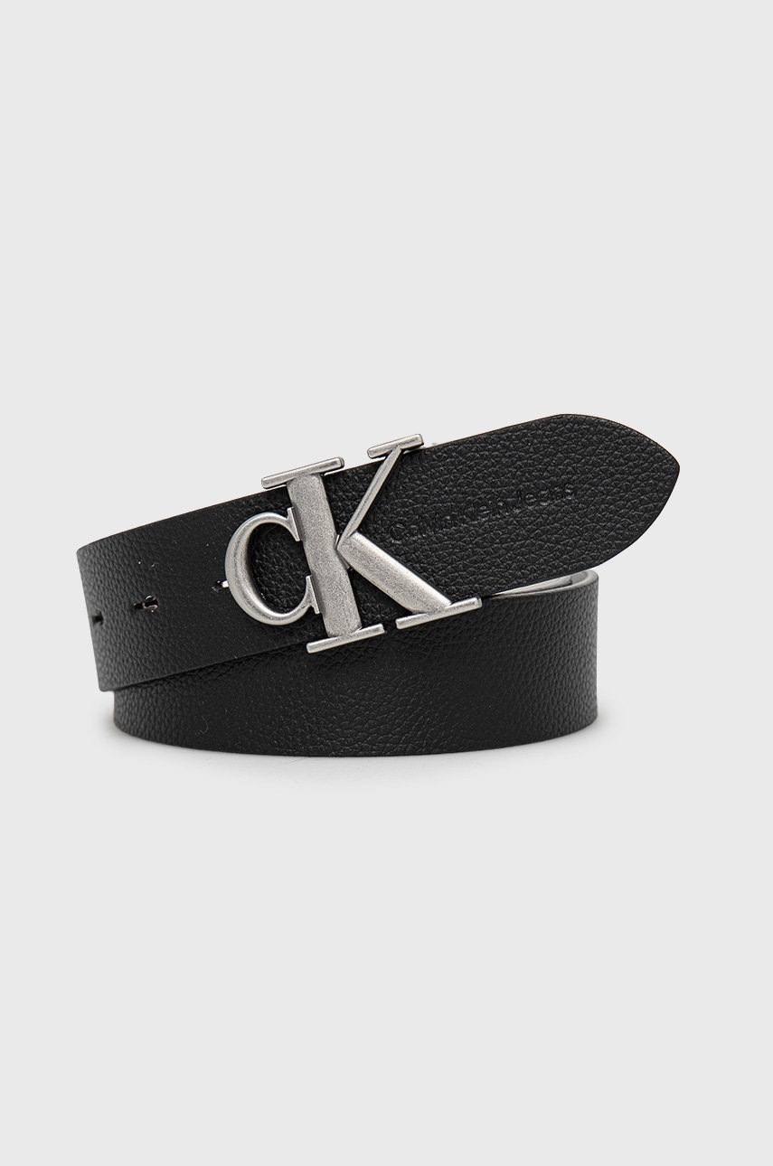 

Колан с две лица Calvin Klein Jeans мъжки в черно, Черен