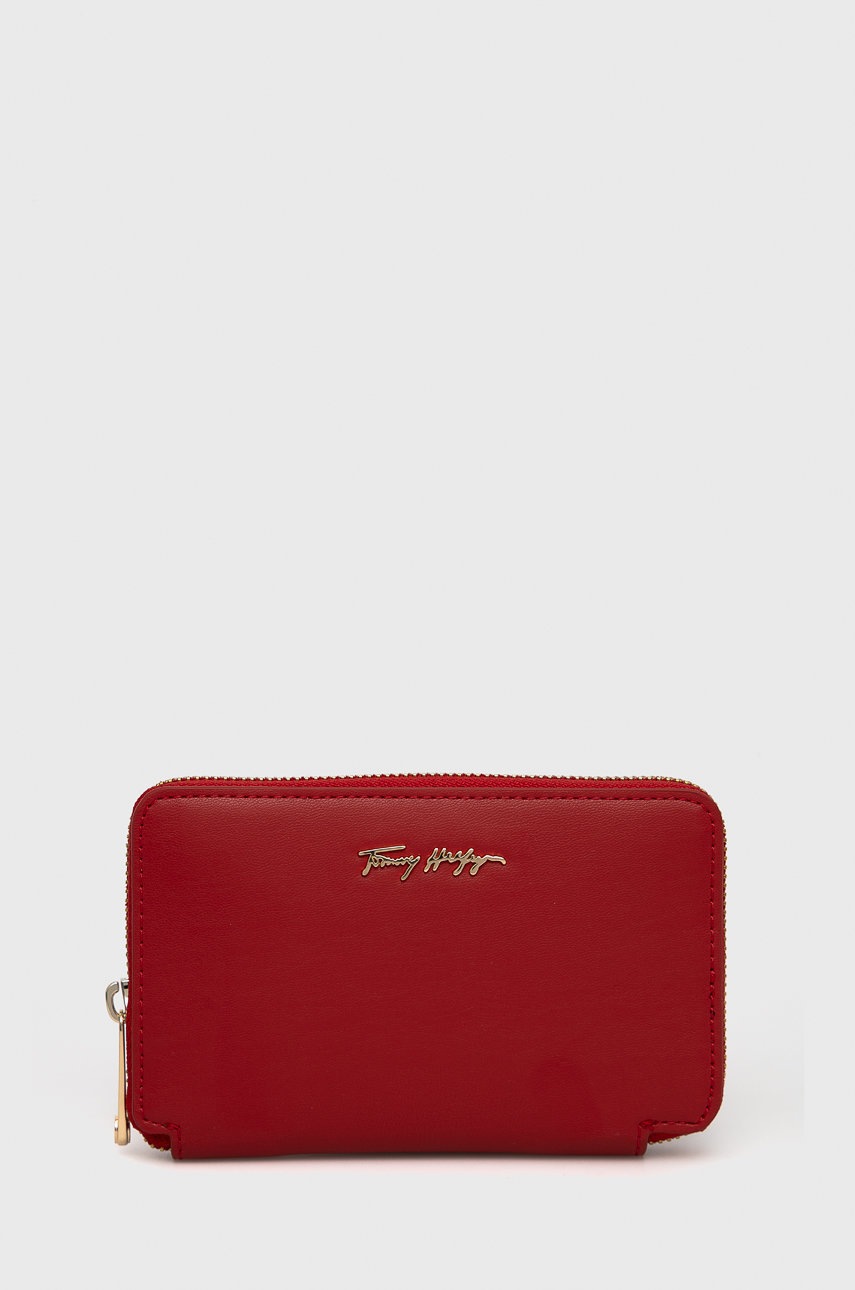 

Портфейл Tommy Hilfiger дамски в червено, Червен