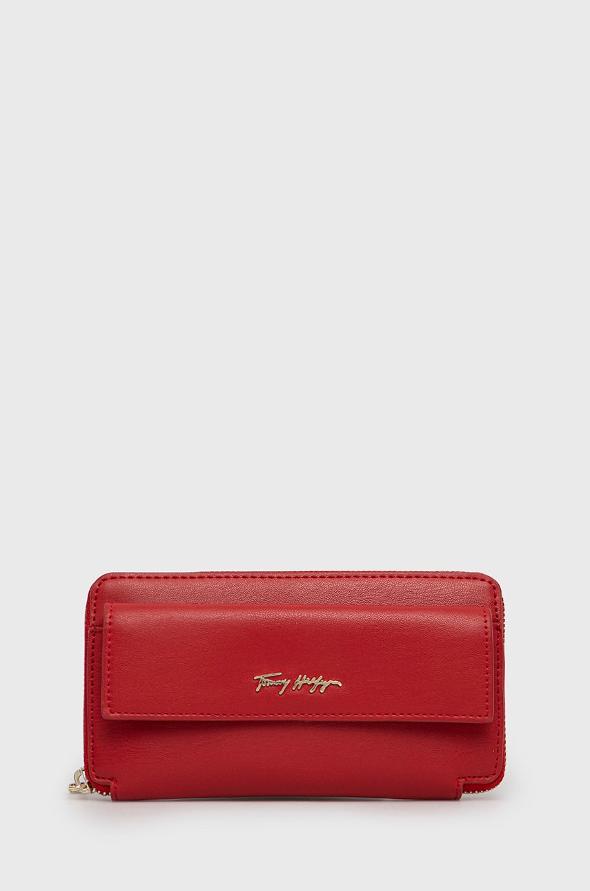 

Портфейл Tommy Hilfiger дамски в червено, Червен