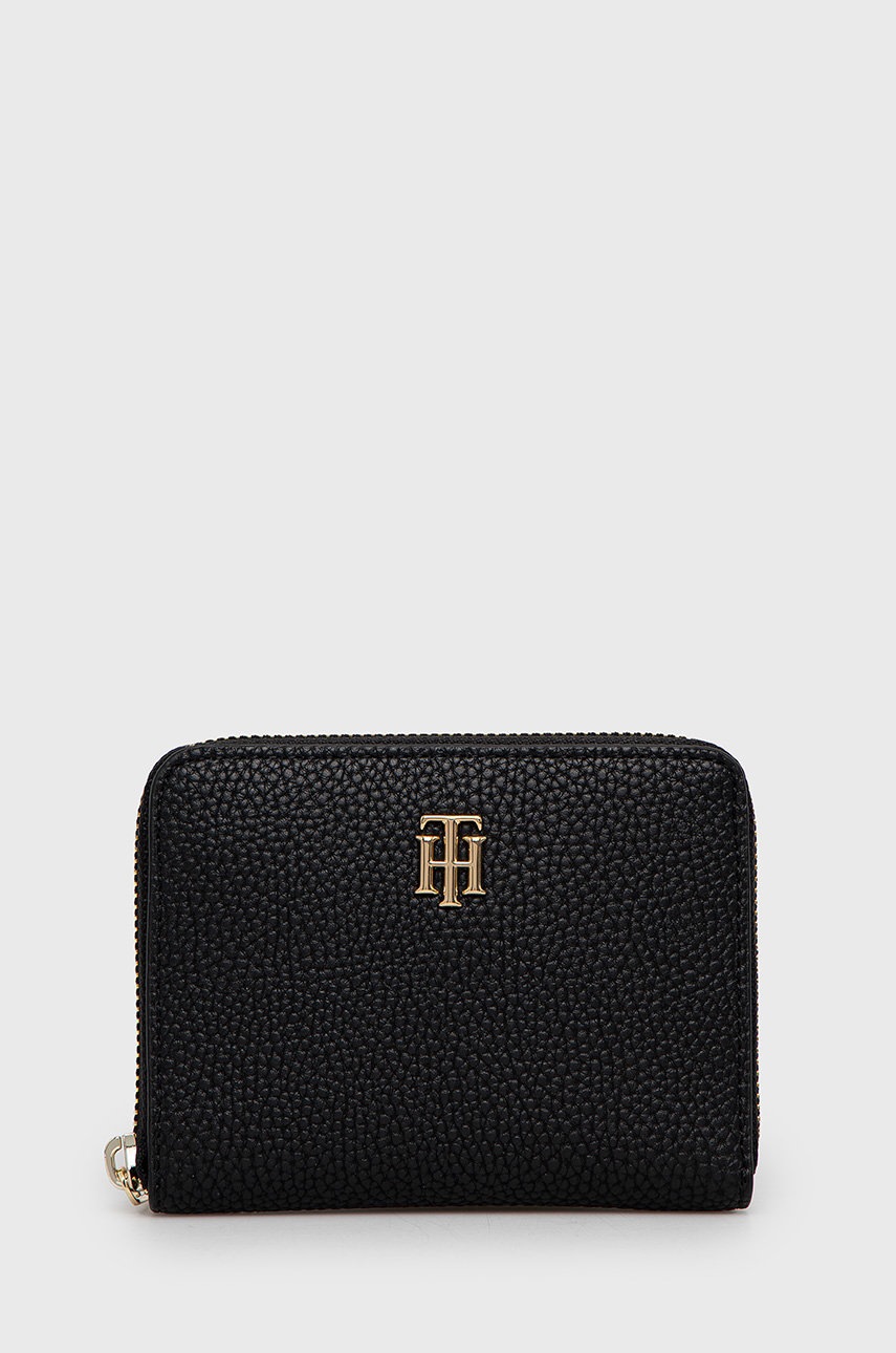 

Портфейл Tommy Hilfiger дамски в черно, Черен