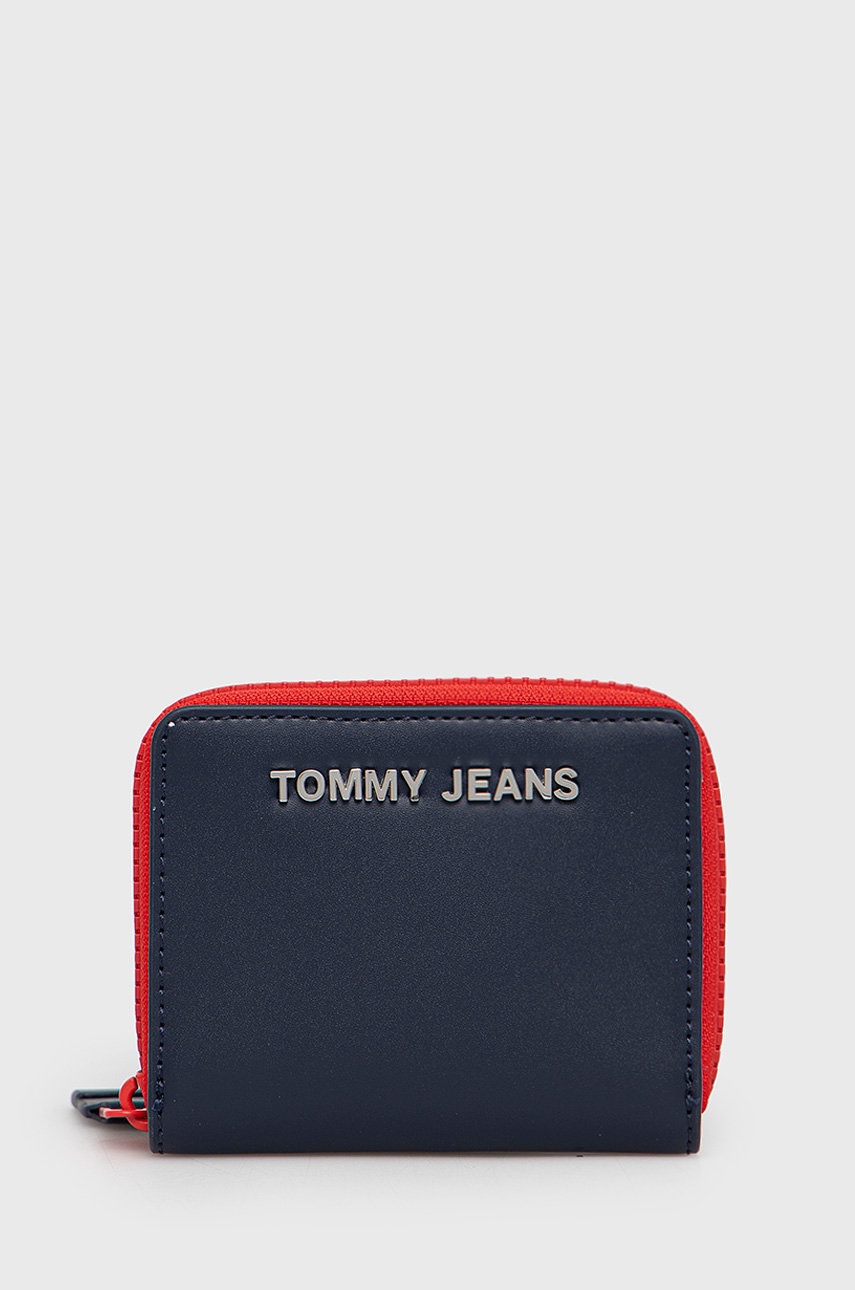 

Портфейл Tommy Jeans дамски в тъмносиньо, Тъмносин