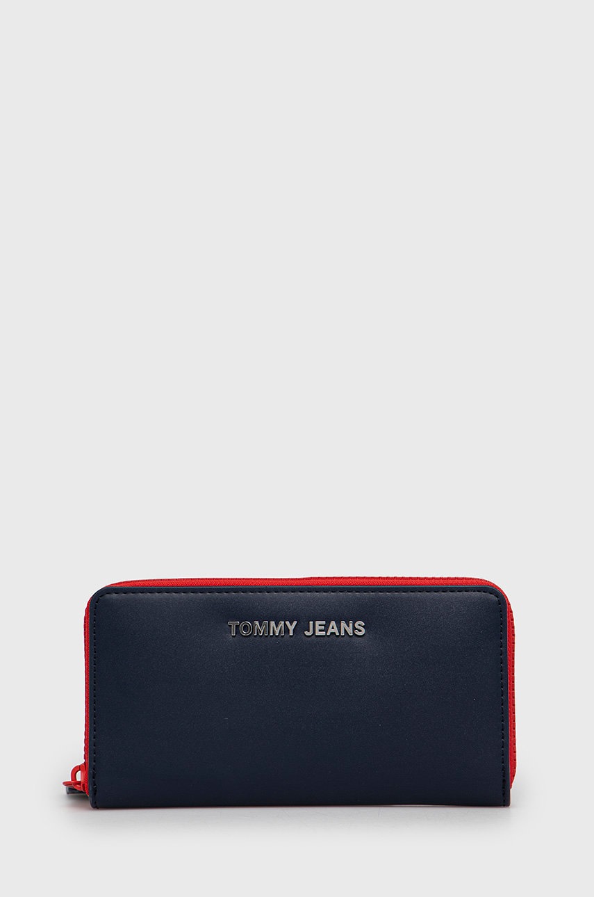 

Портфейл Tommy Jeans дамски в тъмносиньо, Тъмносин