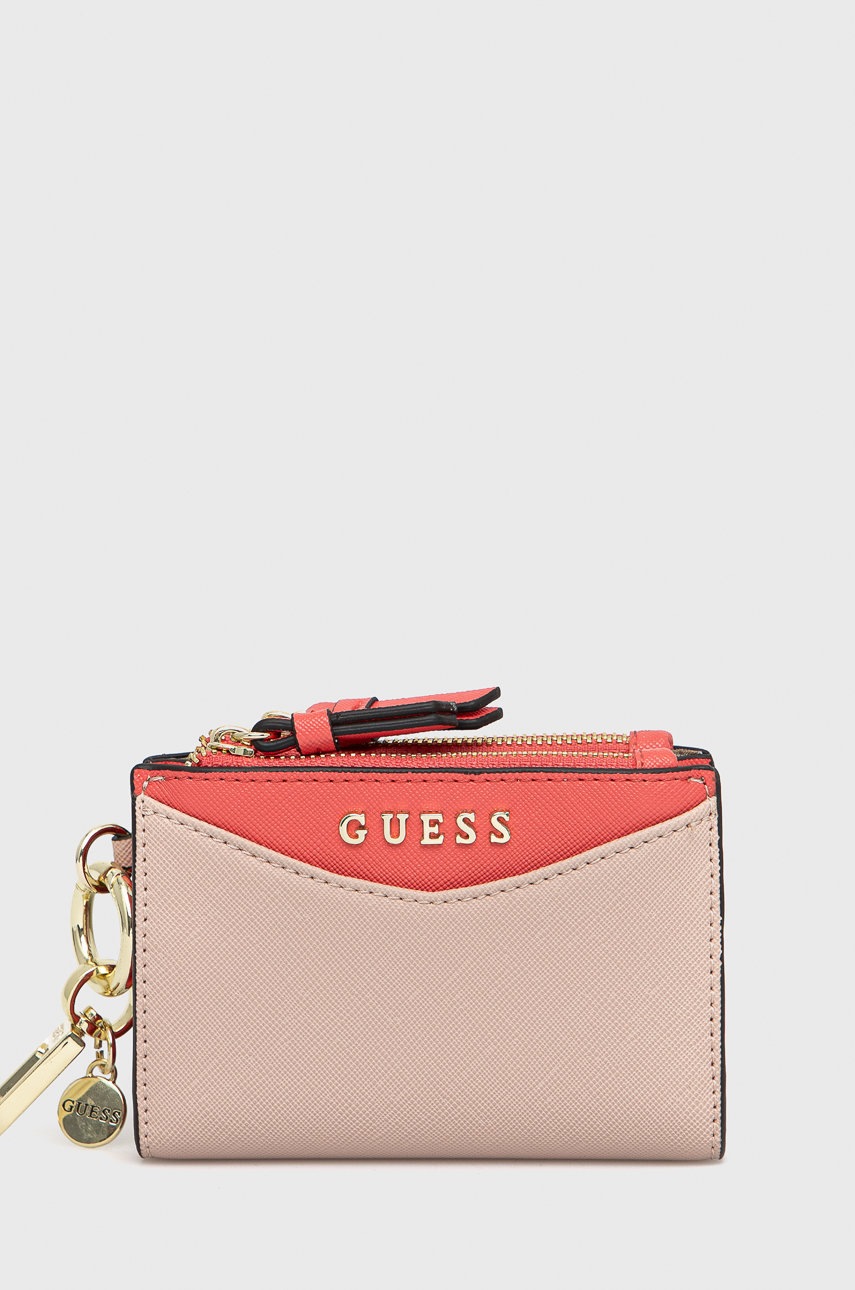 

Портфейл Guess дамски в розово, Розов