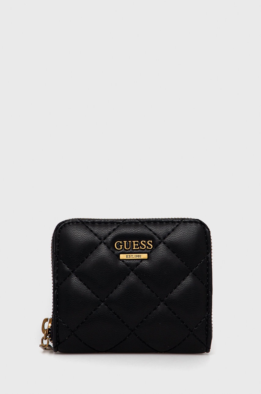 

Портфейл Guess дамски в черно, Черен