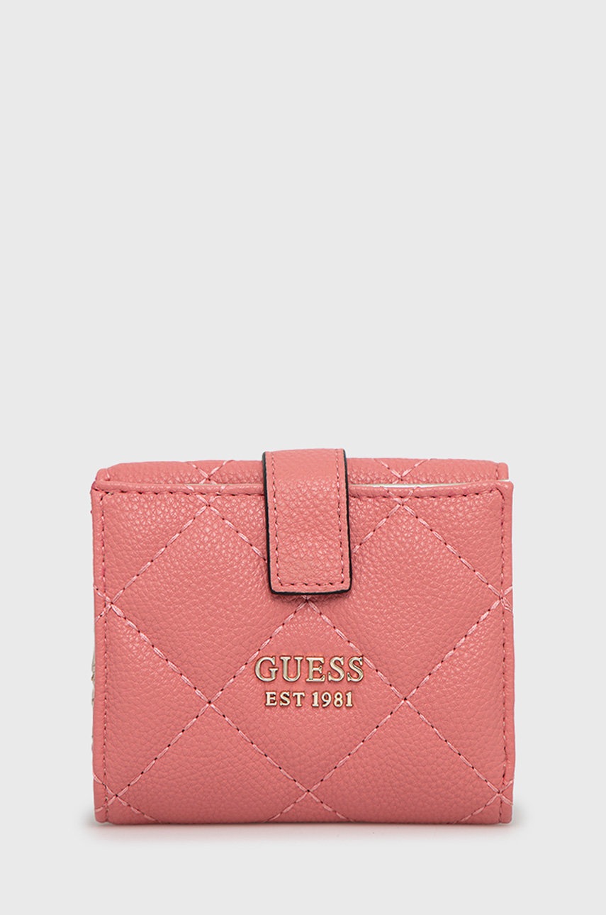 

Портфейл Guess дамски в розово, Розов