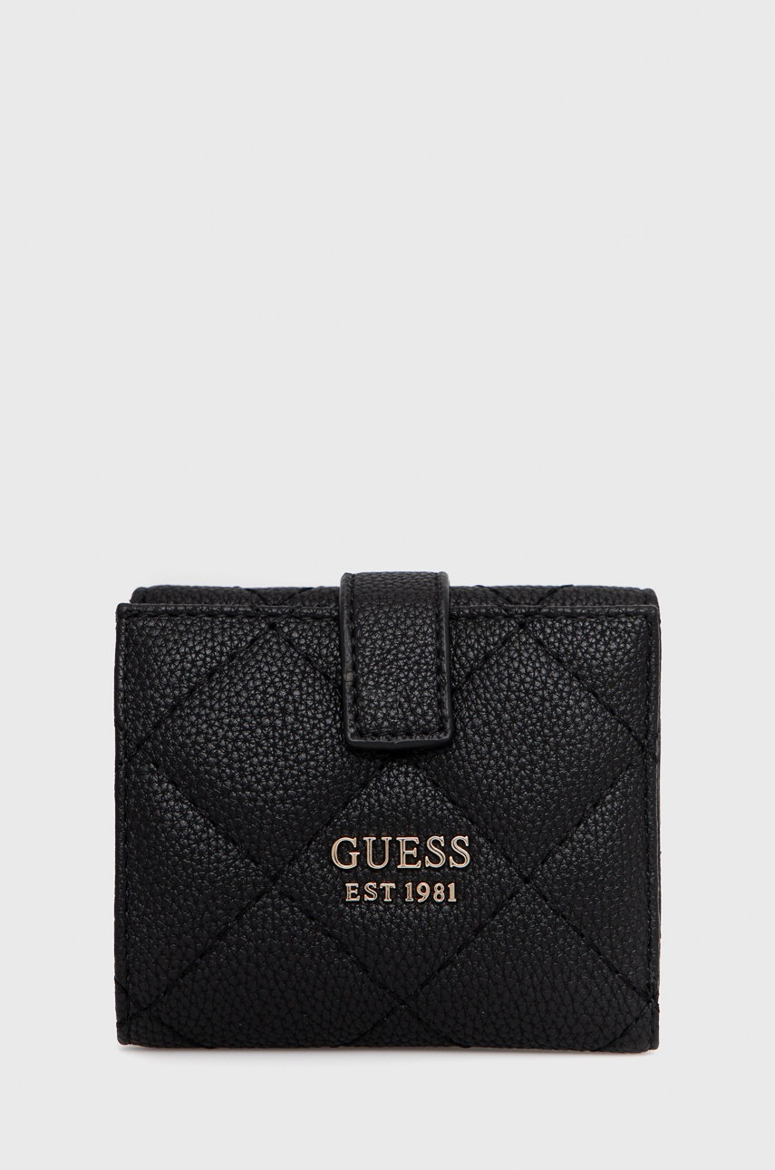 

Портфейл Guess дамски в черно, Черен