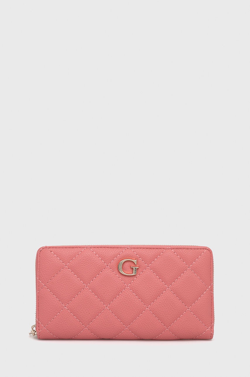 

Портфейл Guess дамски в розово, Розов