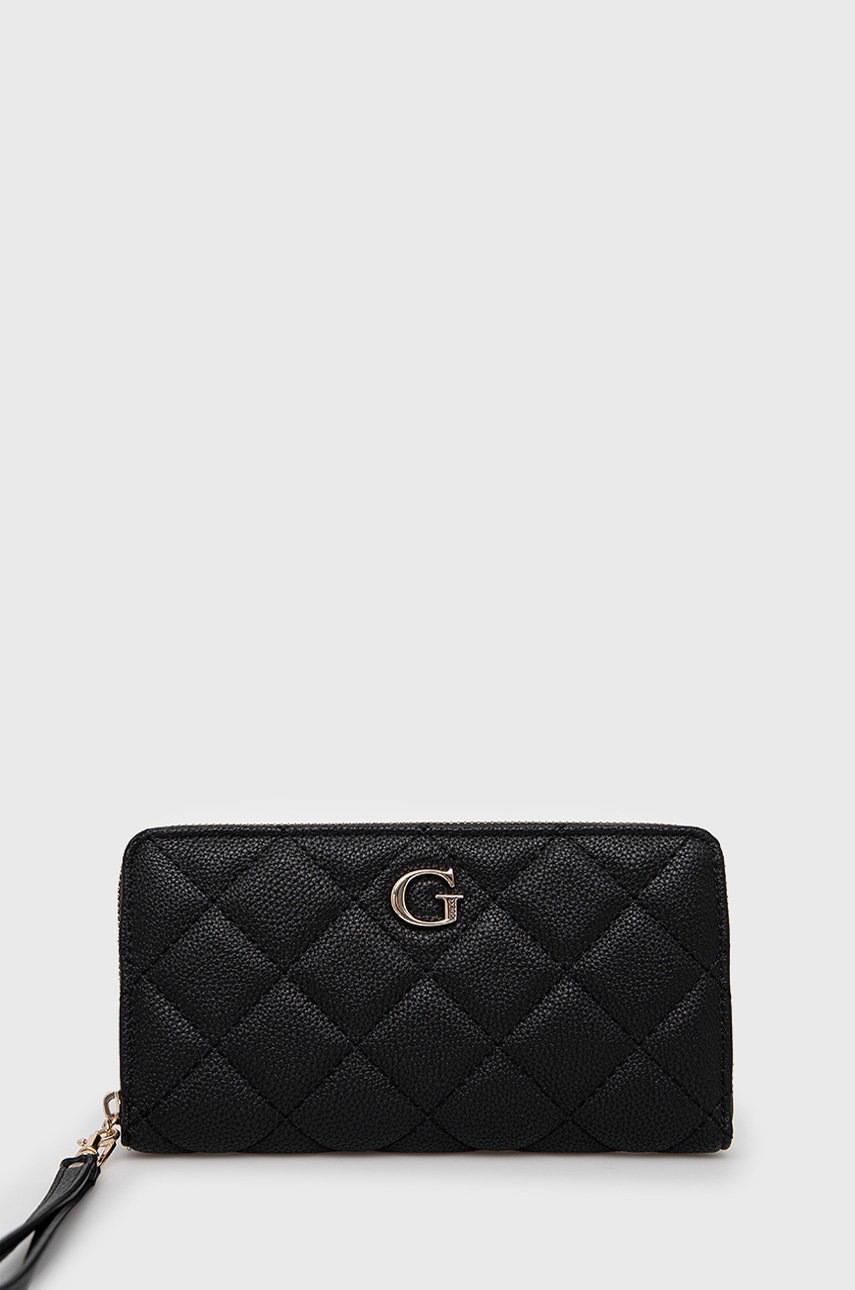 

Портфейл Guess дамски в черно, Черен