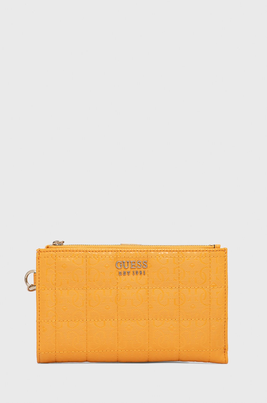 

Портфейл Guess дамски в оранжево, Оранжев