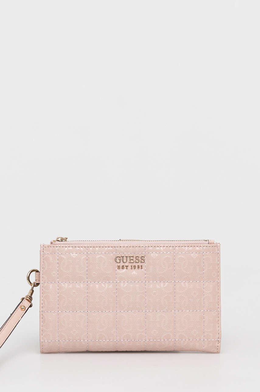 

Портфейл Guess дамски в розово, Розов
