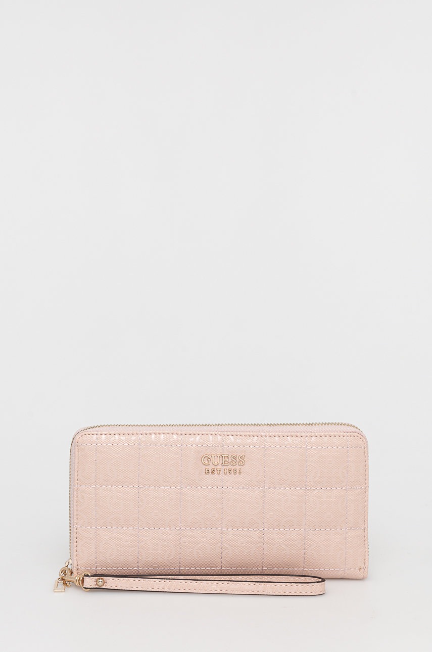 

Портфейл Guess дамски в розово, Розов