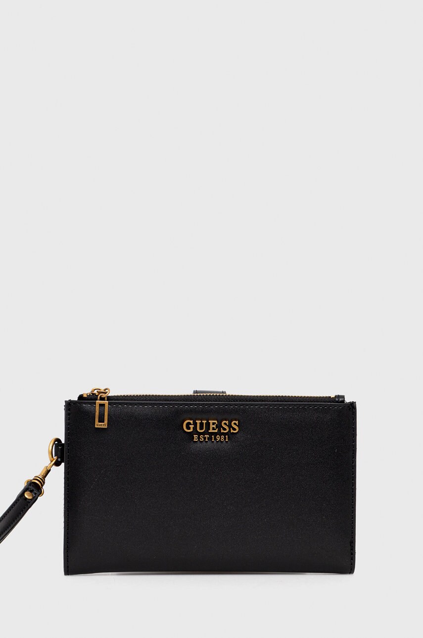

Портфейл Guess дамски в черно, Черен