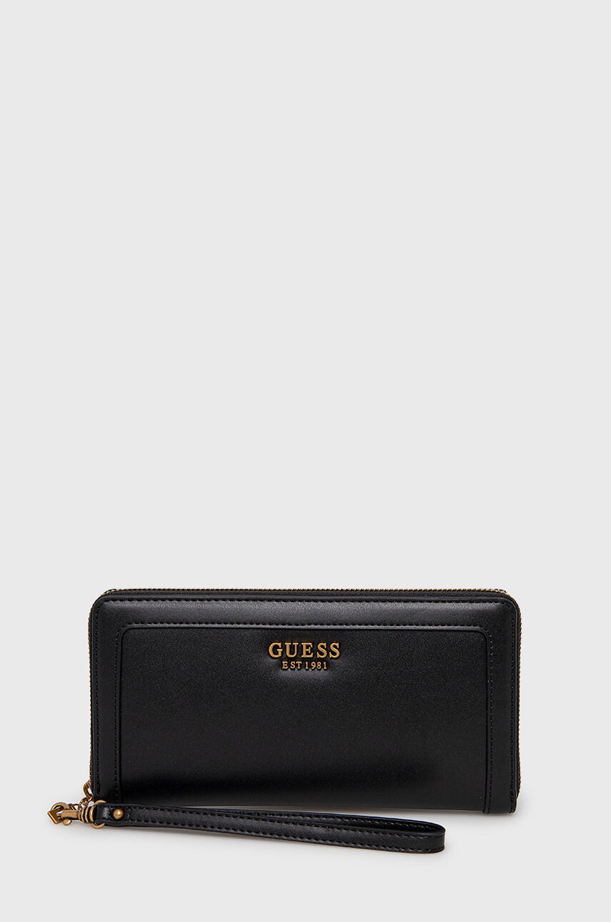 

Портфейл Guess дамски в черно, Черен