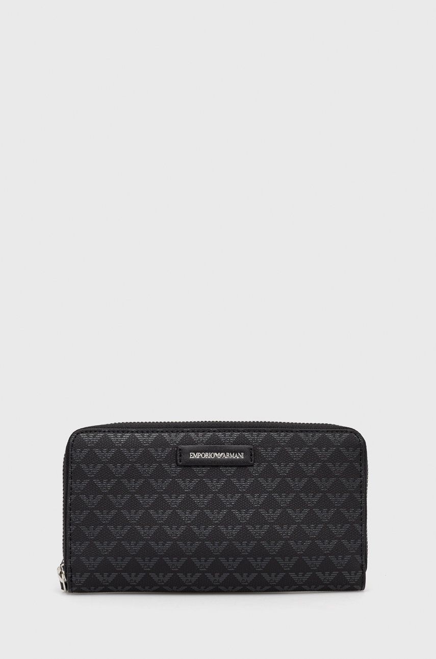 Emporio Armani portofel femei, culoarea negru Accesorii imagine noua