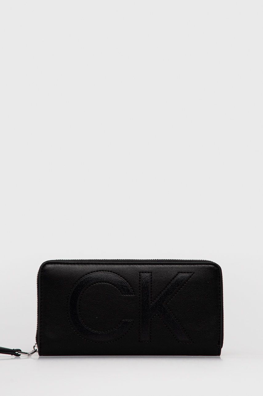 Calvin Klein Portfel damski kolor czarny