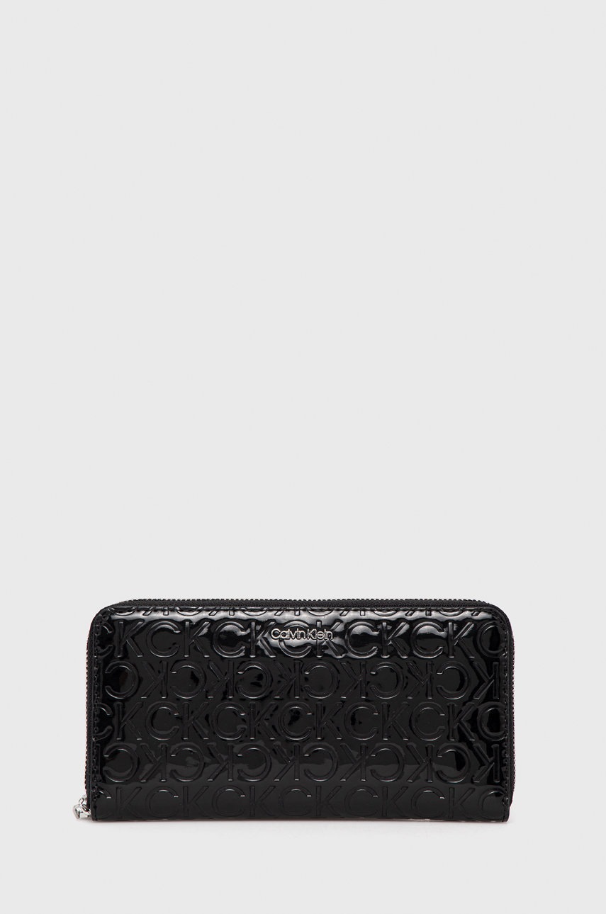 

Портфейл Calvin Klein дамски в черно, Черен