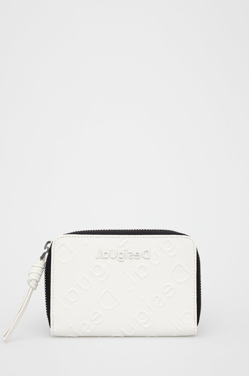 Desigual portofel femei, culoarea alb