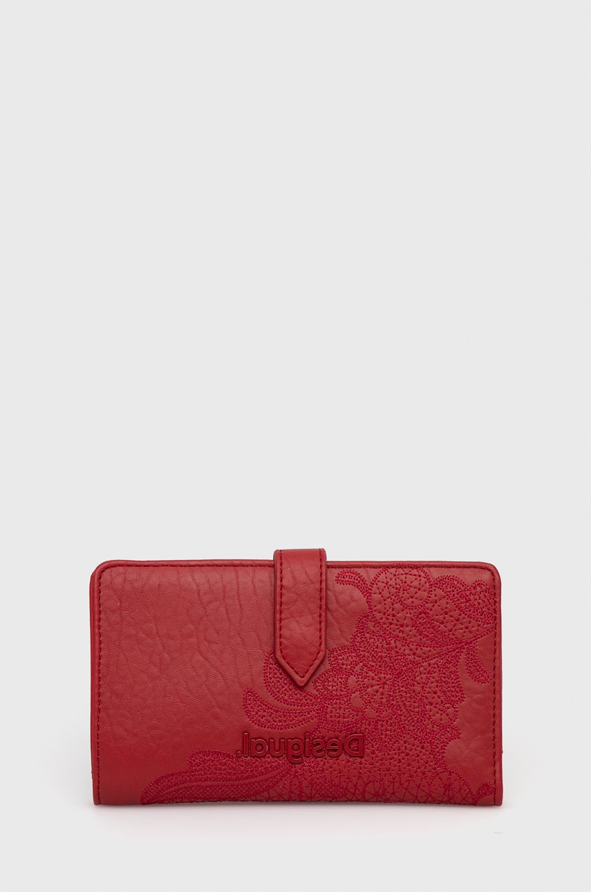 Desigual portofel femei, culoarea rosu