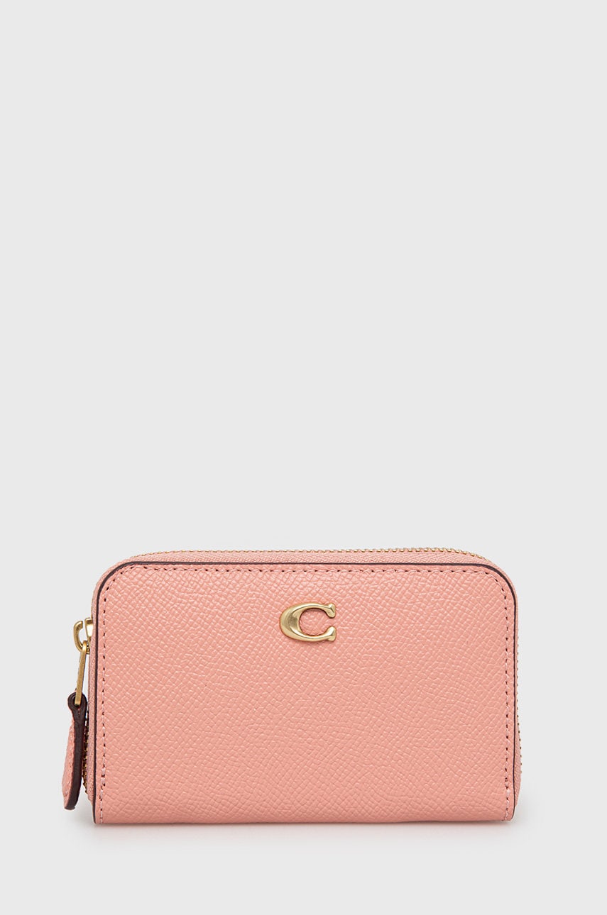 Coach Carcasa din piele femei, culoarea roz