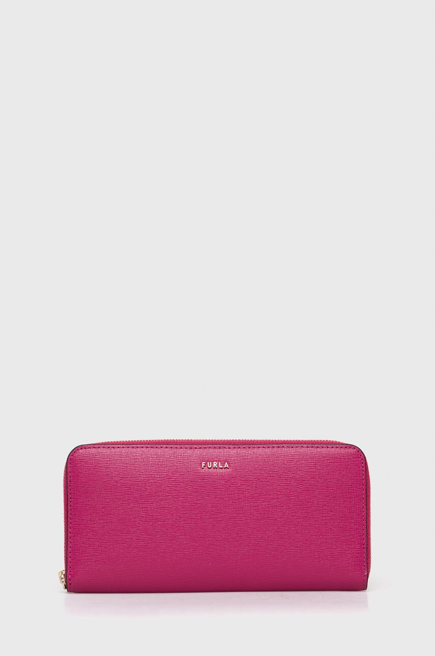 Furla portofel de piele babylon femei, culoarea roz