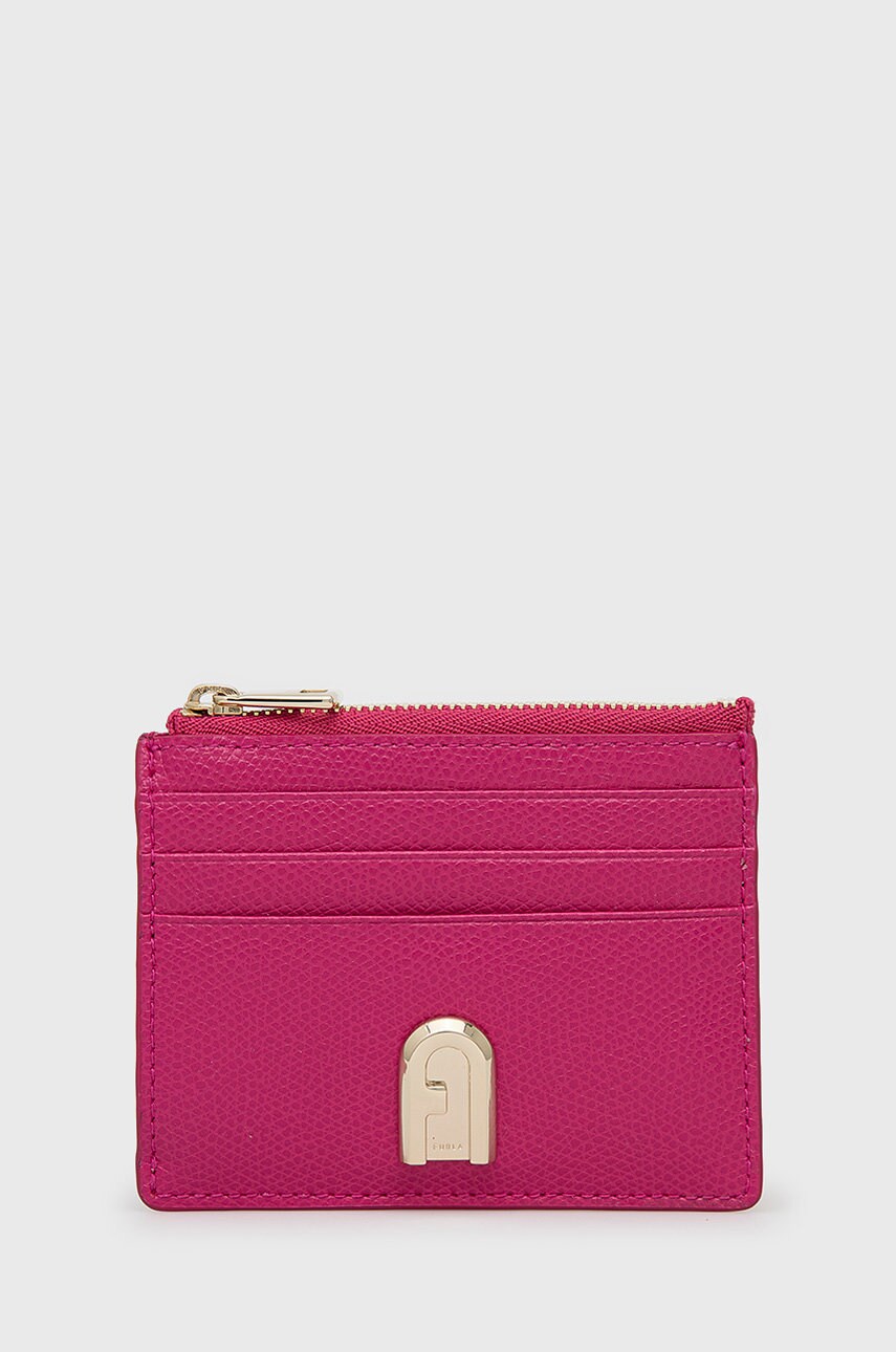 Furla portofel de piele femei, culoarea roz