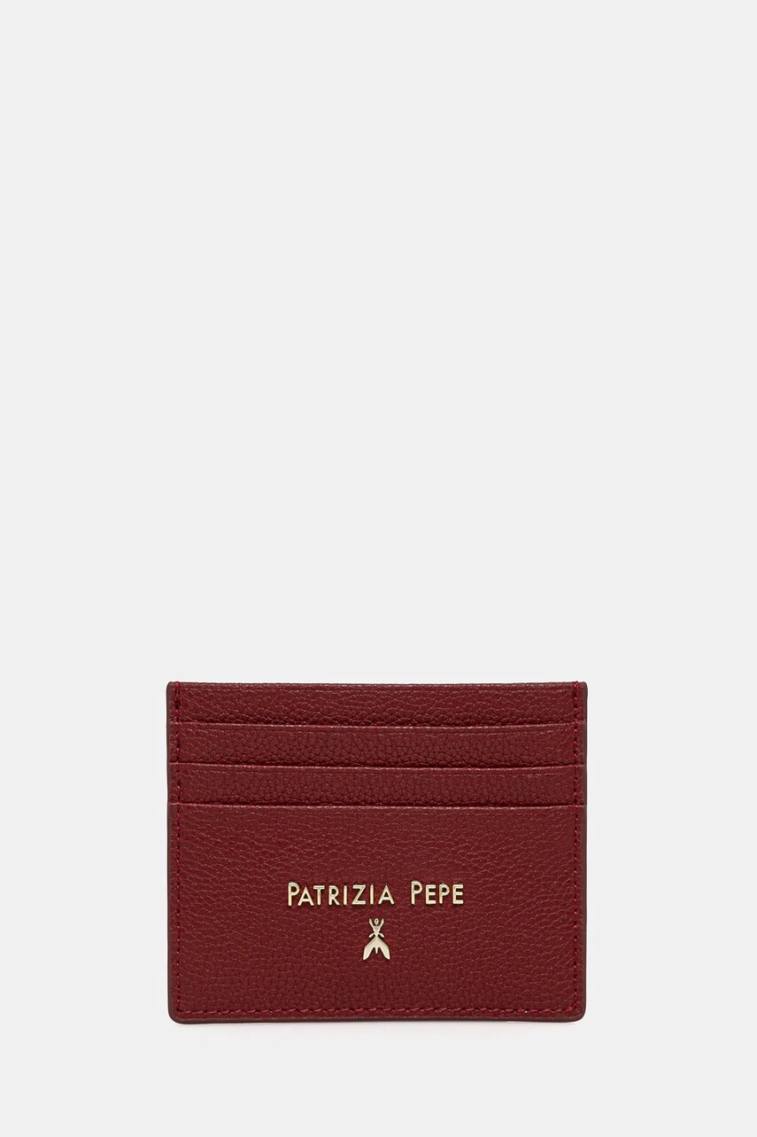 

Кожен калъф за карти Patrizia Pepe в бежово CQ7001 L001, Червен
