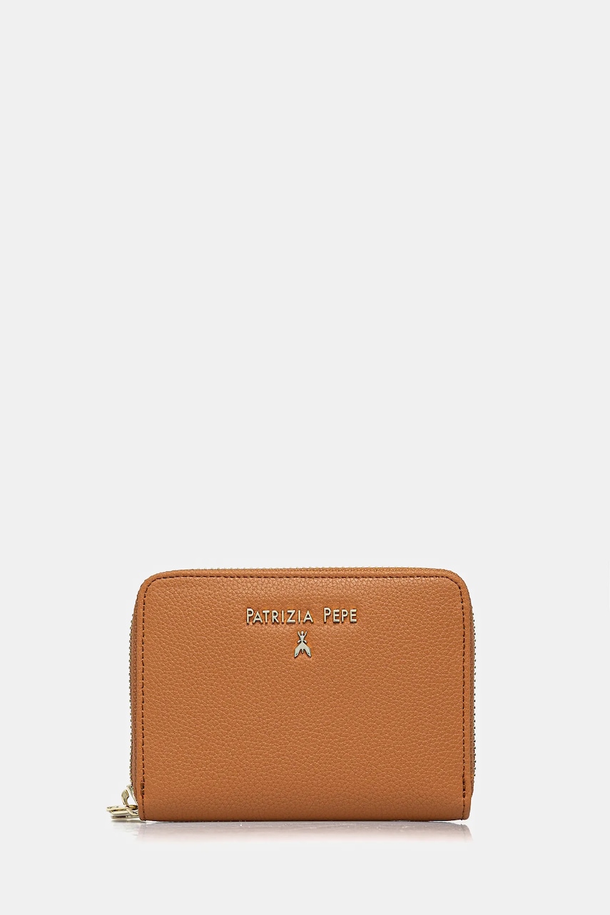 

Кожен портфейл Patrizia Pepe дамски в бежово CQ8512 L001, Кафяв