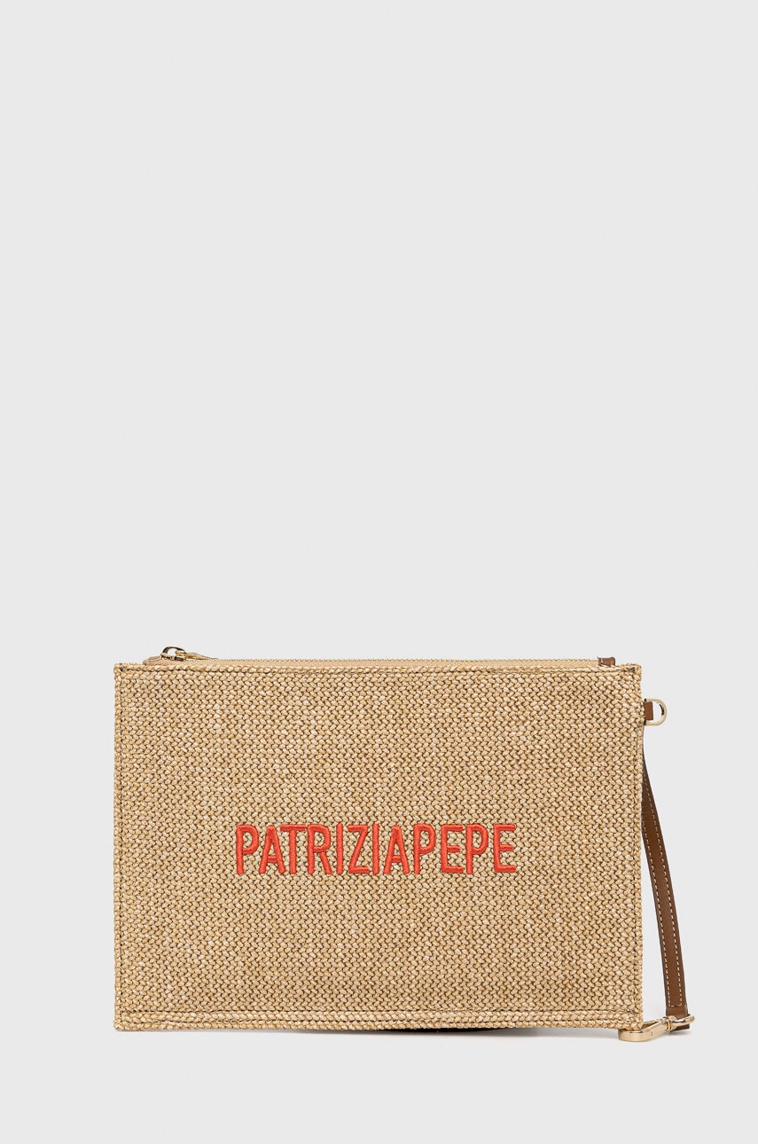

Клъч Patrizia Pepe дамски в бежово, Бежов