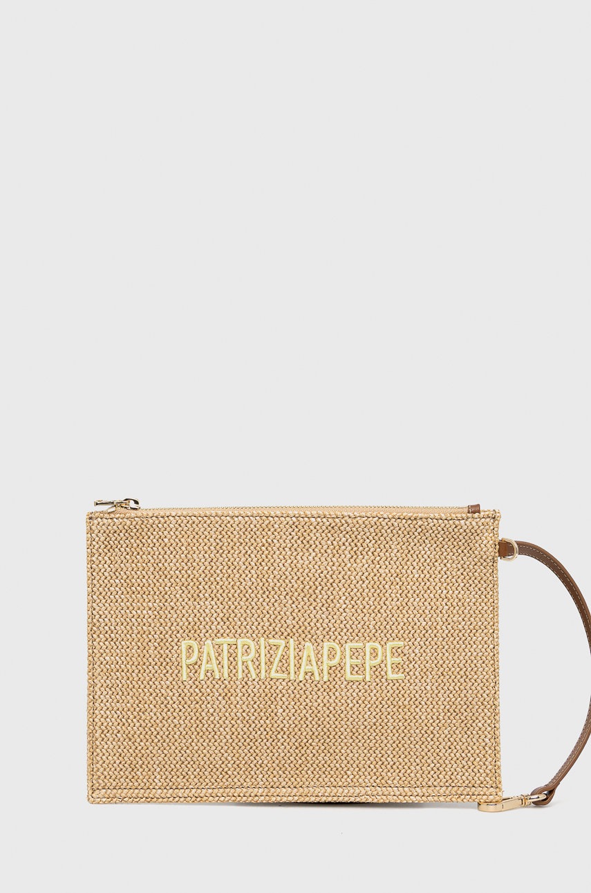 

Клъч Patrizia Pepe дамски в бежово, Бежов