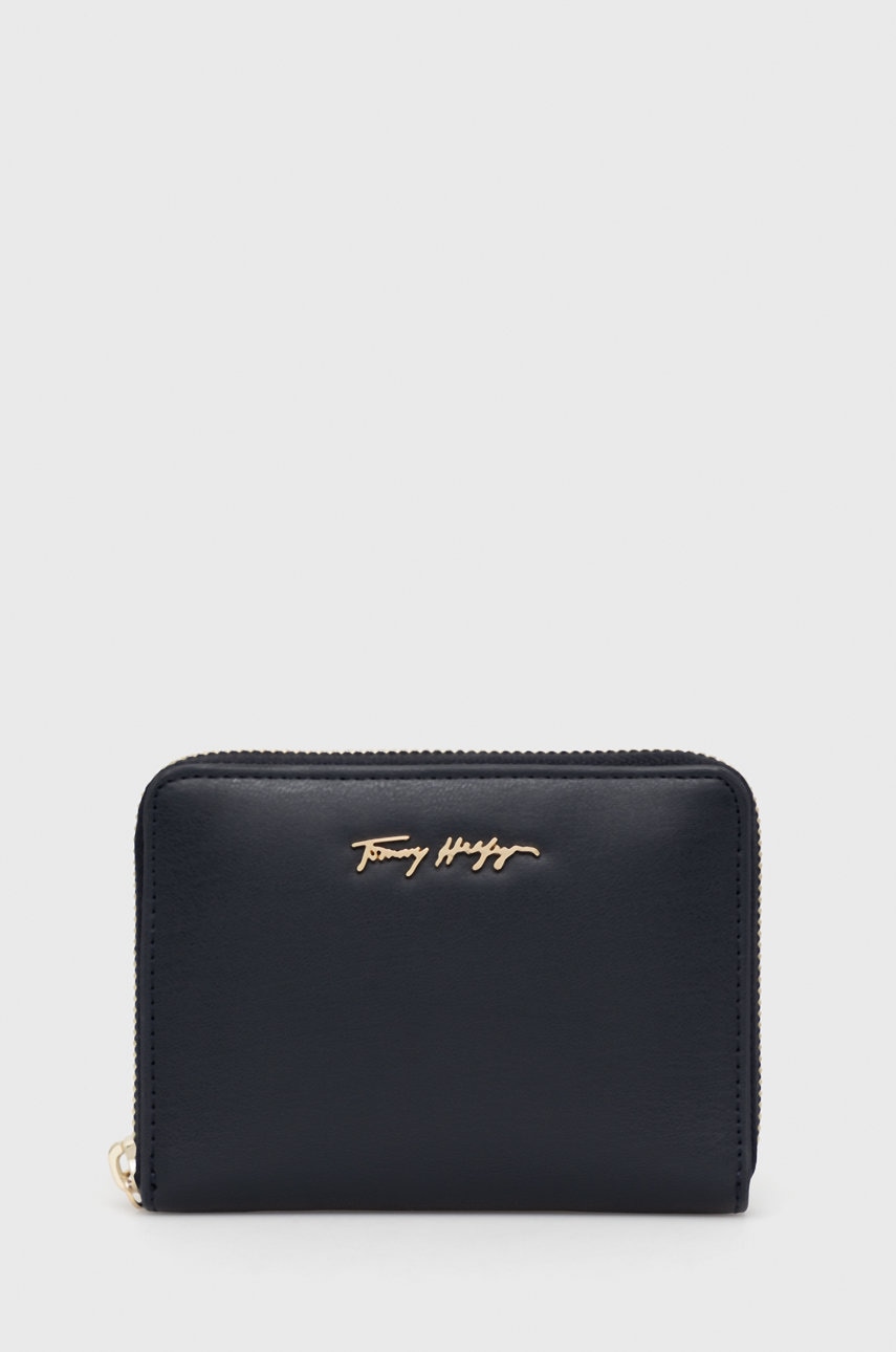

Портфейл Tommy Hilfiger Iconic дамски в тъмносиньо, Тъмносин