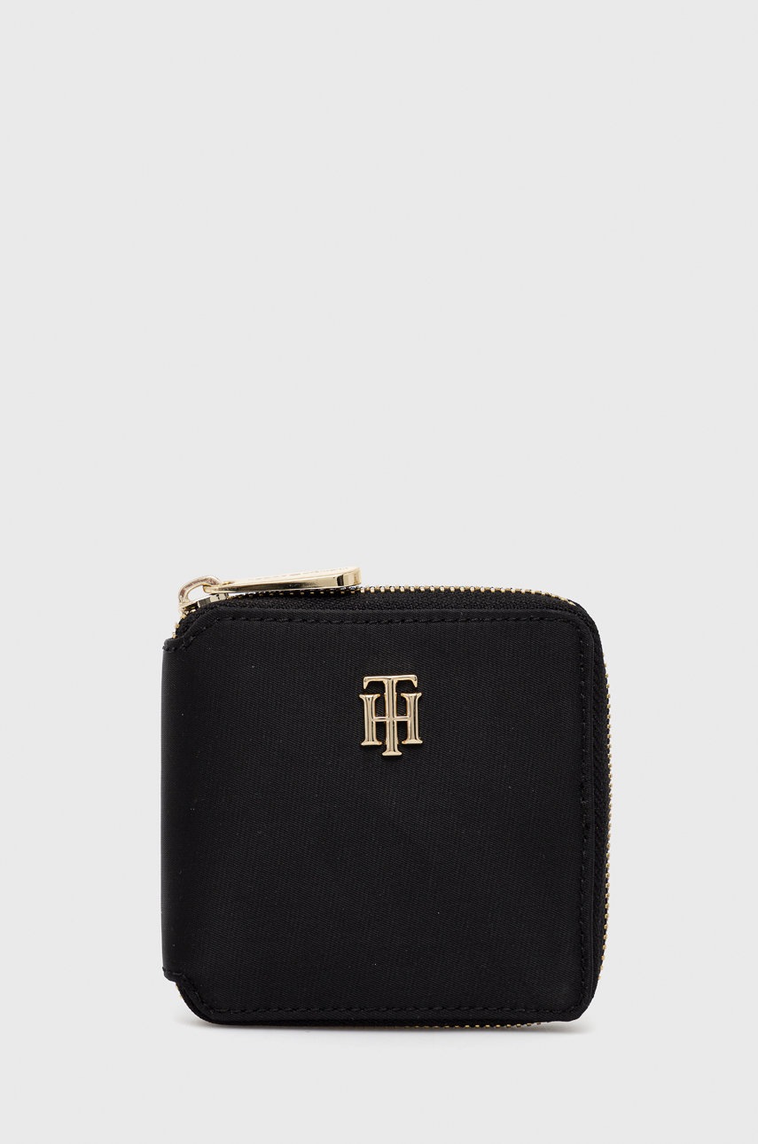 

Портфейл Tommy Hilfiger дамски в черно, Черен